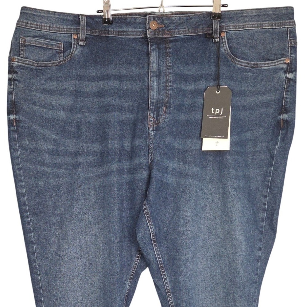 The Perfect Jean Mens 48x30 Bootcut Medium Wash Blue‎ Stretch Denim Zip TPJ NWT